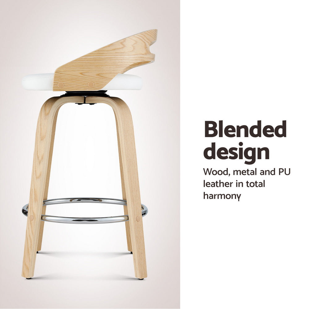 Haze Leather Counter Stool Swivel (Set of 4)