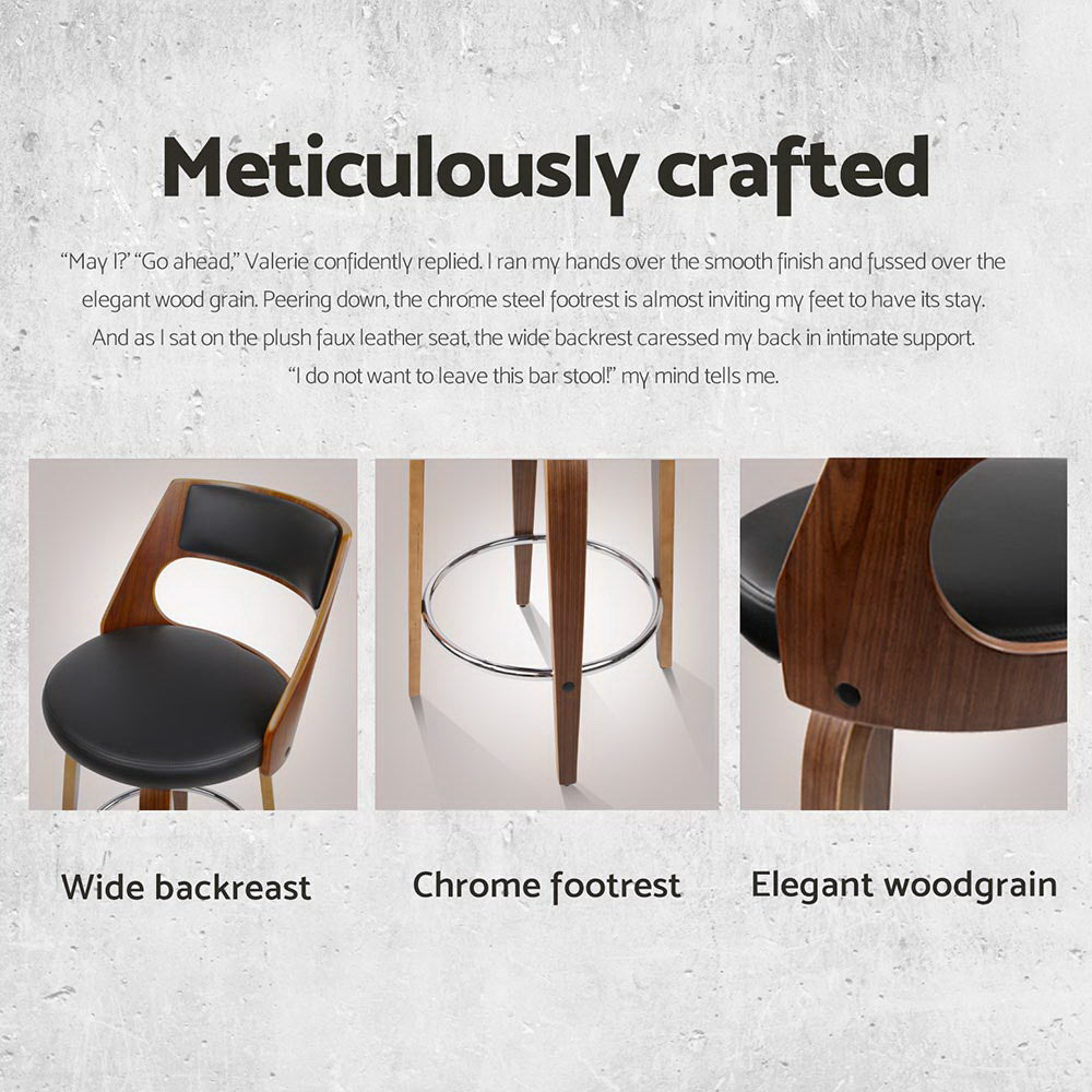 Ace Leather Bar Stool Swivel (Set of 4) 65cm