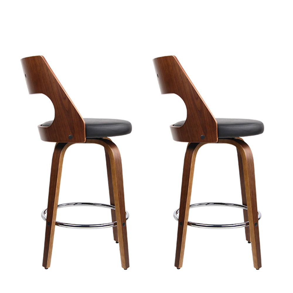 Murray Leather Bar Stool Swivel (Set of 2) 76cm
