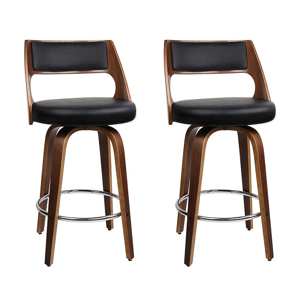 Murray Leather Bar Stool Swivel (Set of 2) 76cm