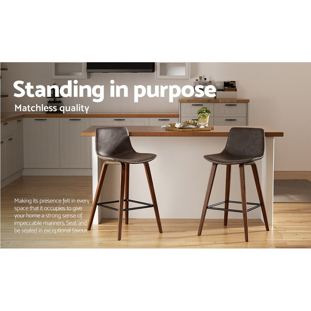 Monty Leather Counter Stool (Set of 2)