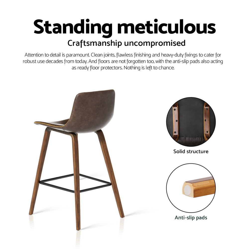 Kendall Leather Bar Stool (Set of 4)