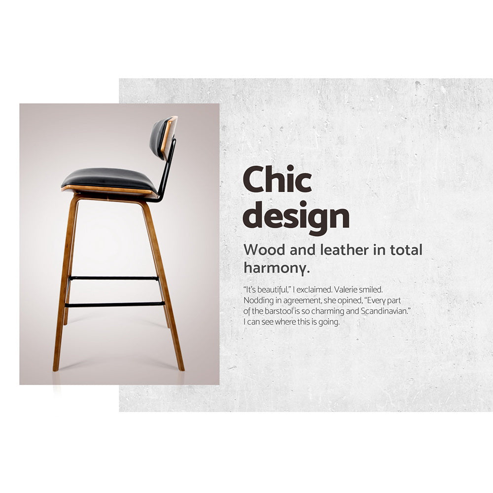 Lyle Leather Bar Stool Padded (Set of 2)