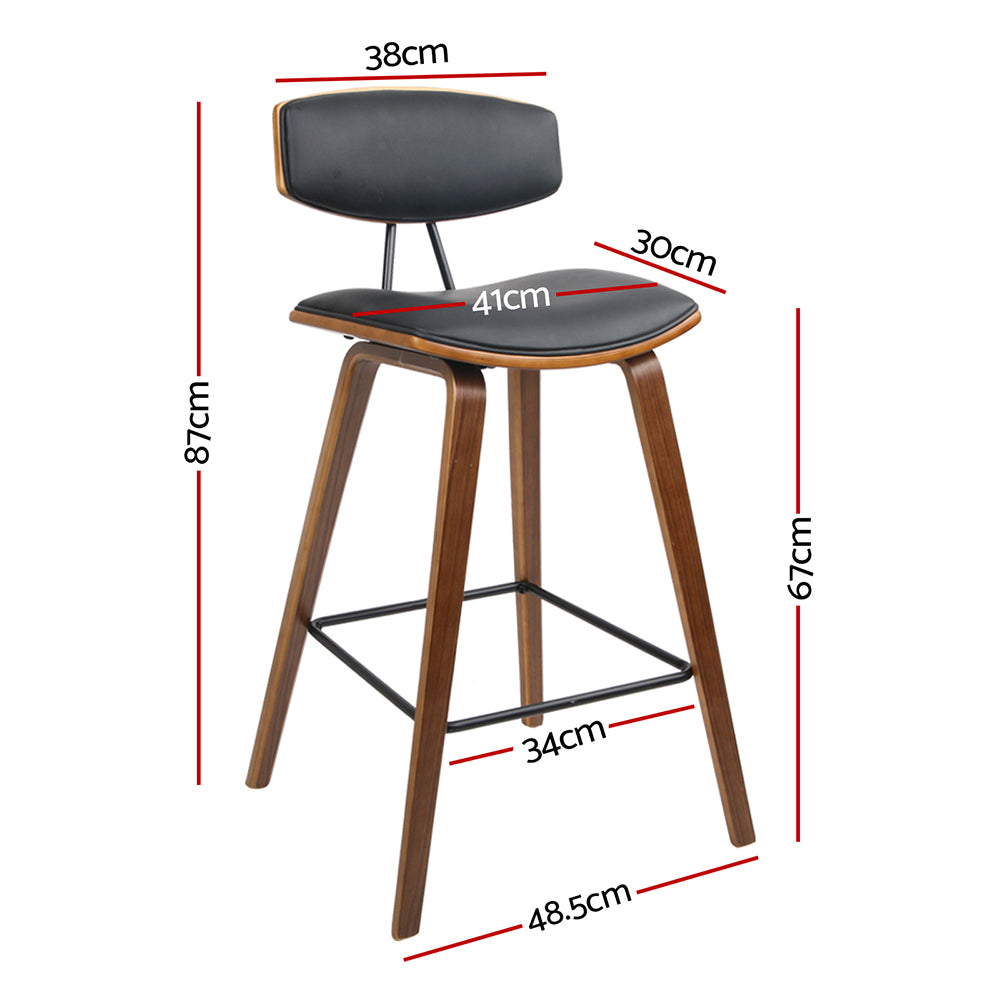Bay Leather Bar Stool Padded (Set of 4)