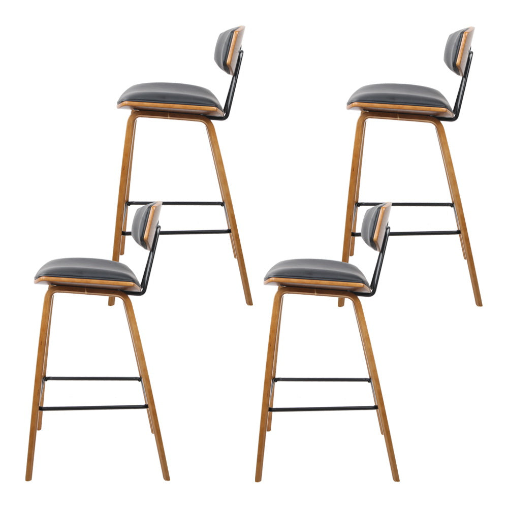 Bay Leather Bar Stool Padded (Set of 4)