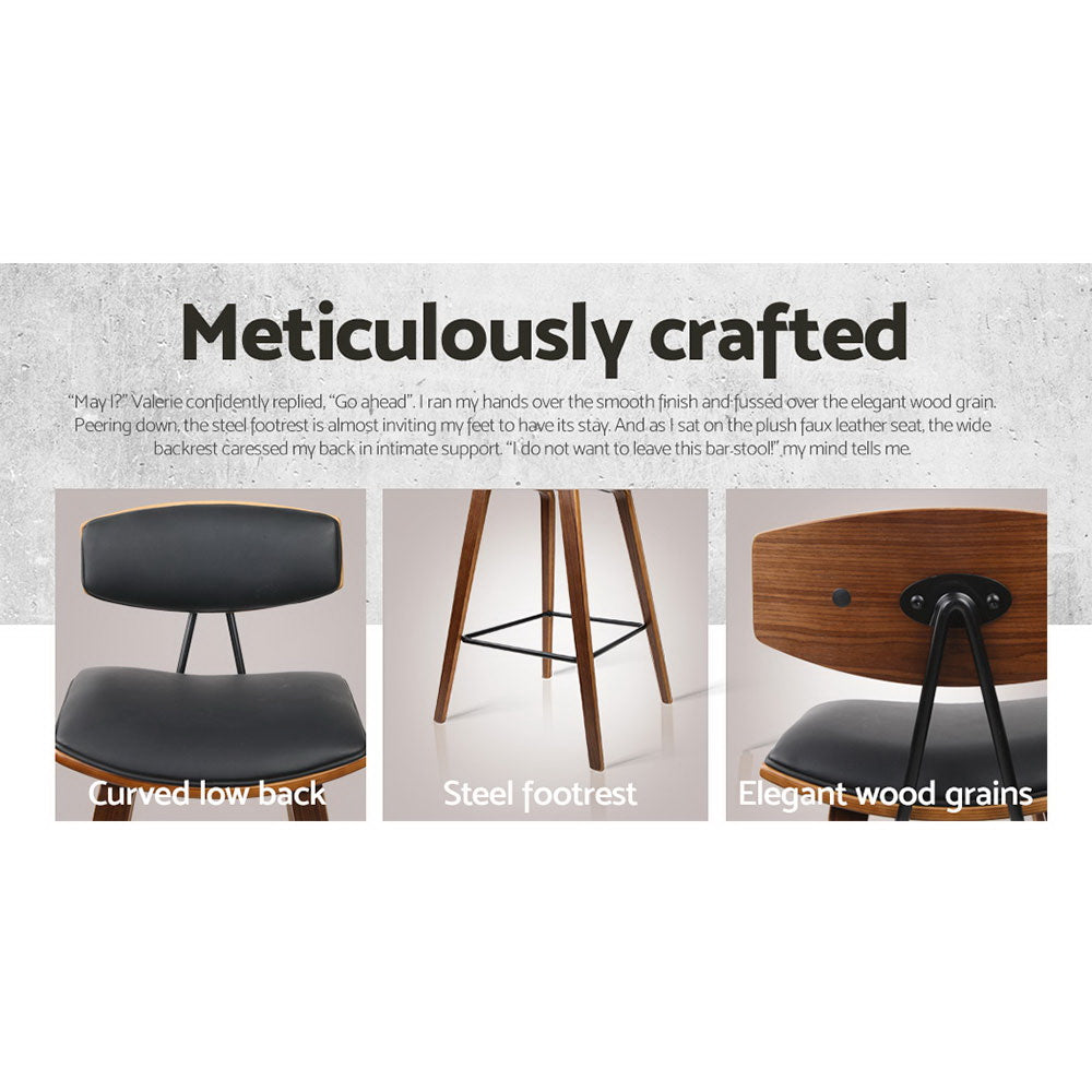 Bay Leather Bar Stool Padded (Set of 4)