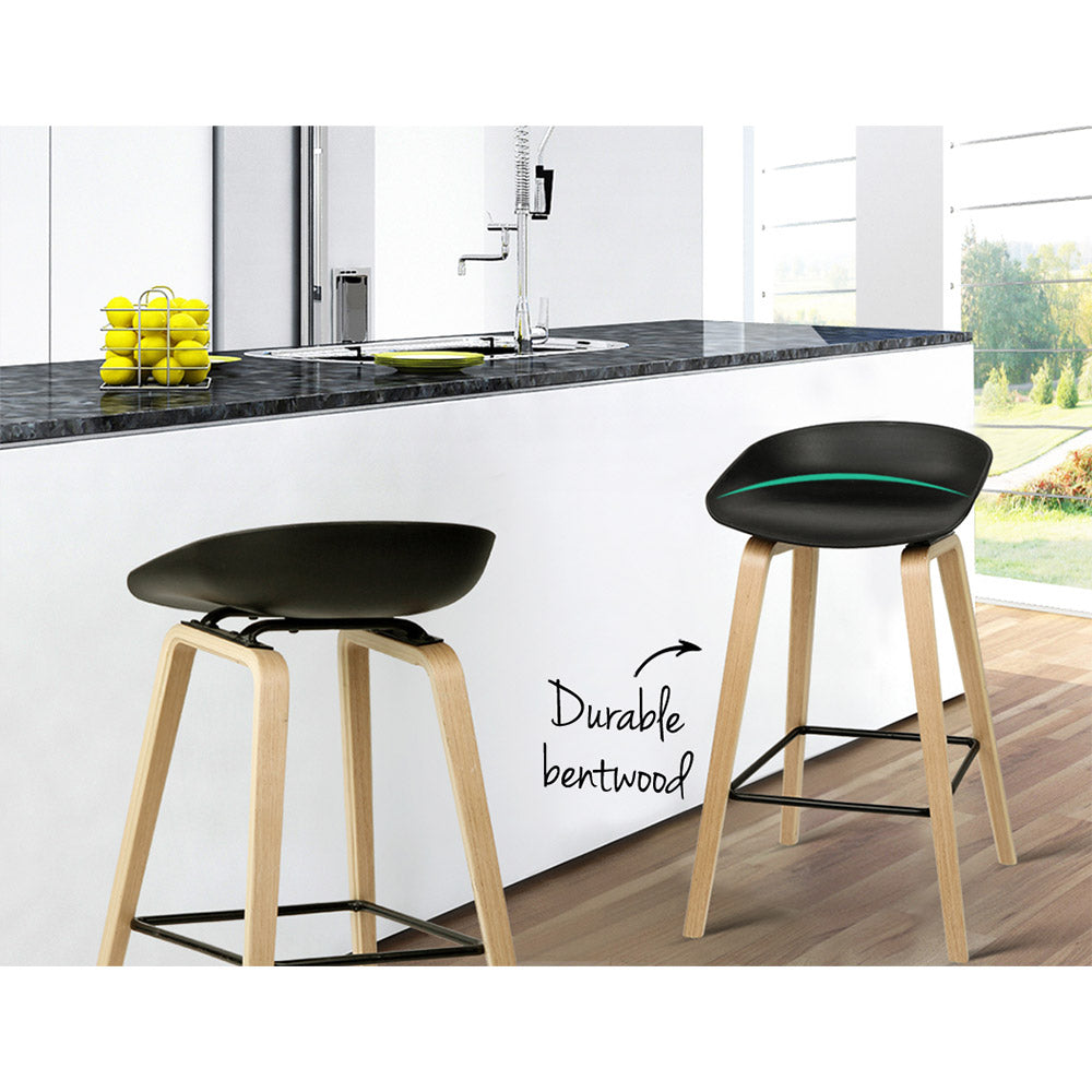 Mason Wooden Bar Stool (Set of 2)