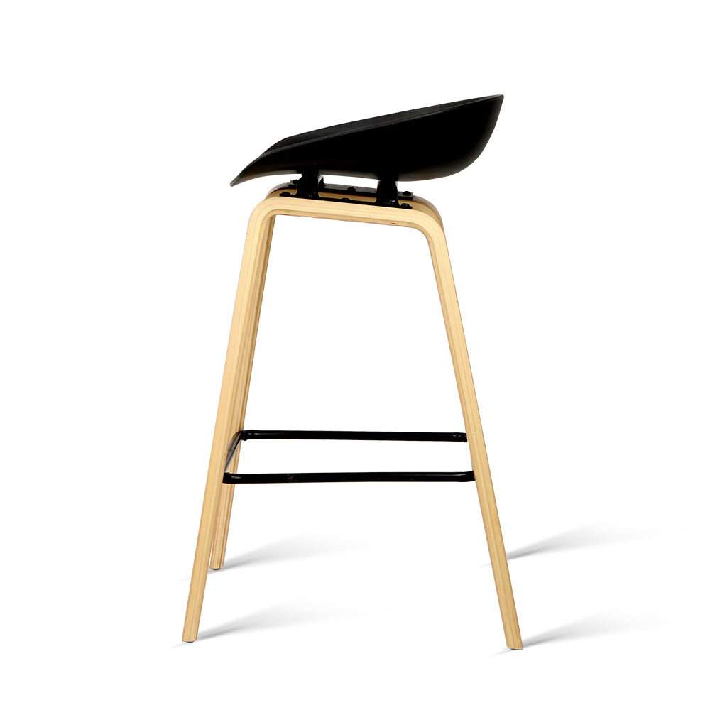 Yarra Wooden Counter Stool (Set of 4) Black