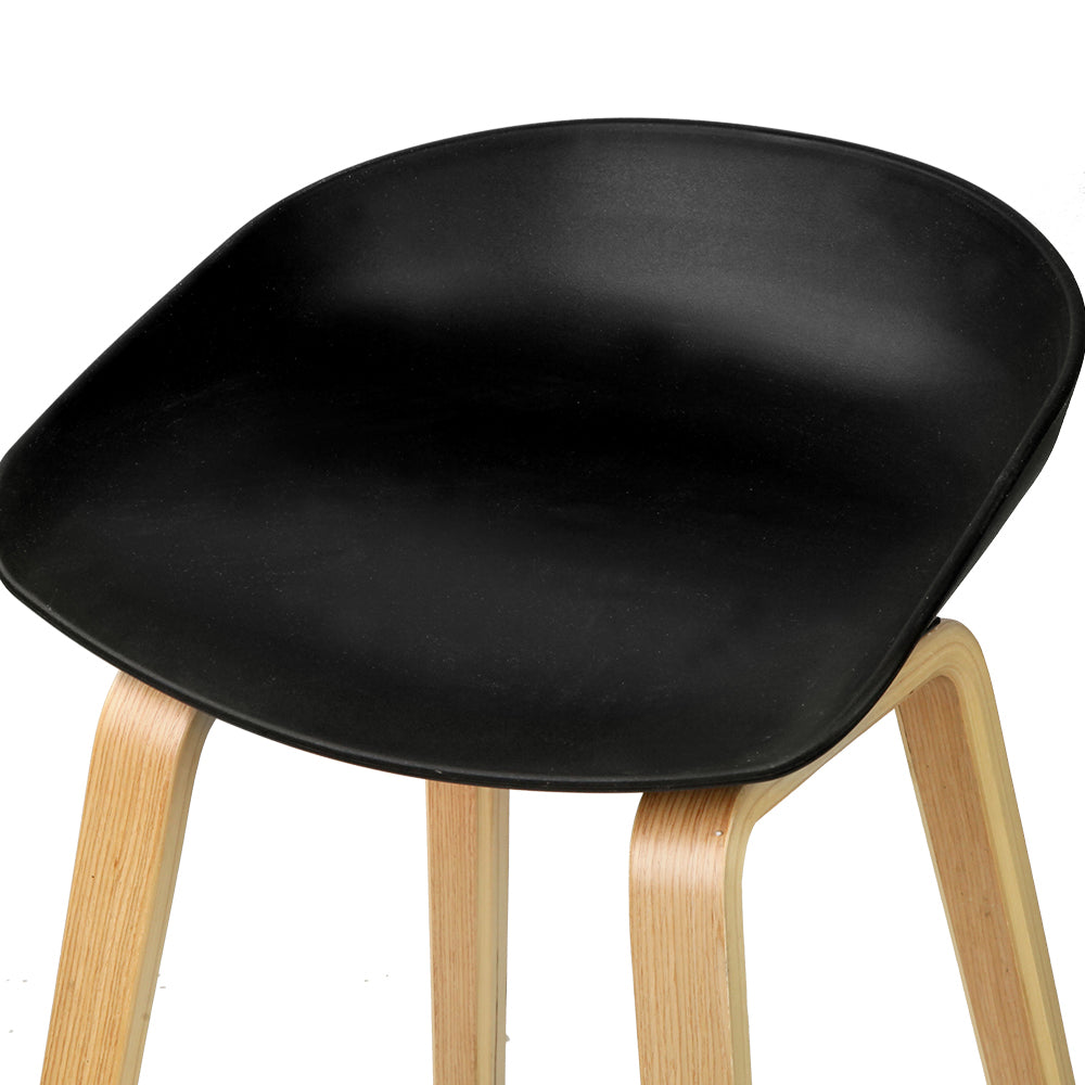 Yarra Wooden Counter Stool (Set of 4) Black