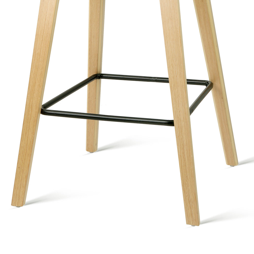 Yarra Wooden Counter Stool (Set of 4) Black