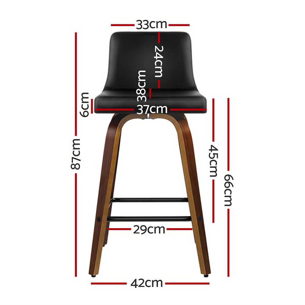 Zac Leather Bar Stool Swivel Padded (Set of 4)
