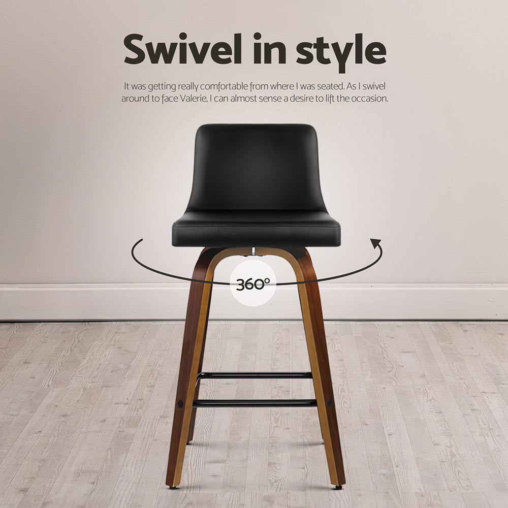 Zac Leather Bar Stool Swivel Padded (Set of 4)