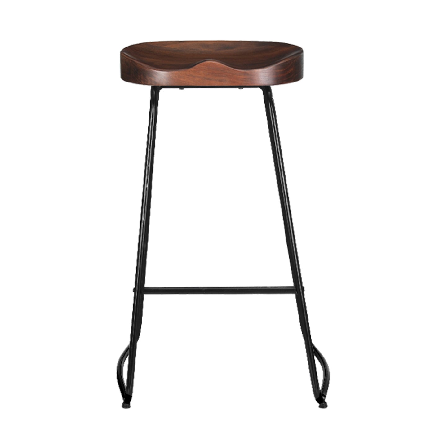 Glen Bar Stool Tractor Seat (Set of 2) Black 75cm