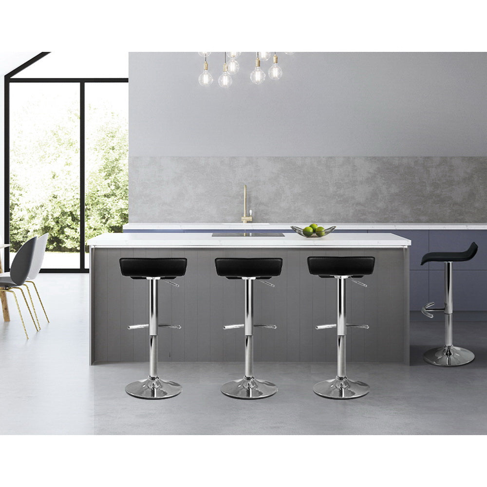 Aspen Bar Table Adjustable (Set of 4) Black