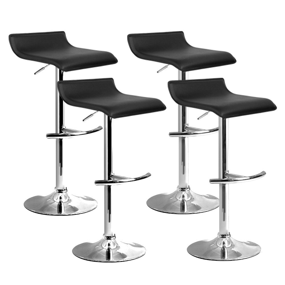 Aspen Bar Table Adjustable (Set of 4) Black