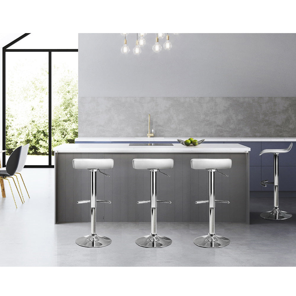 Rhys Bar Table Adjustable (Set of 4) White