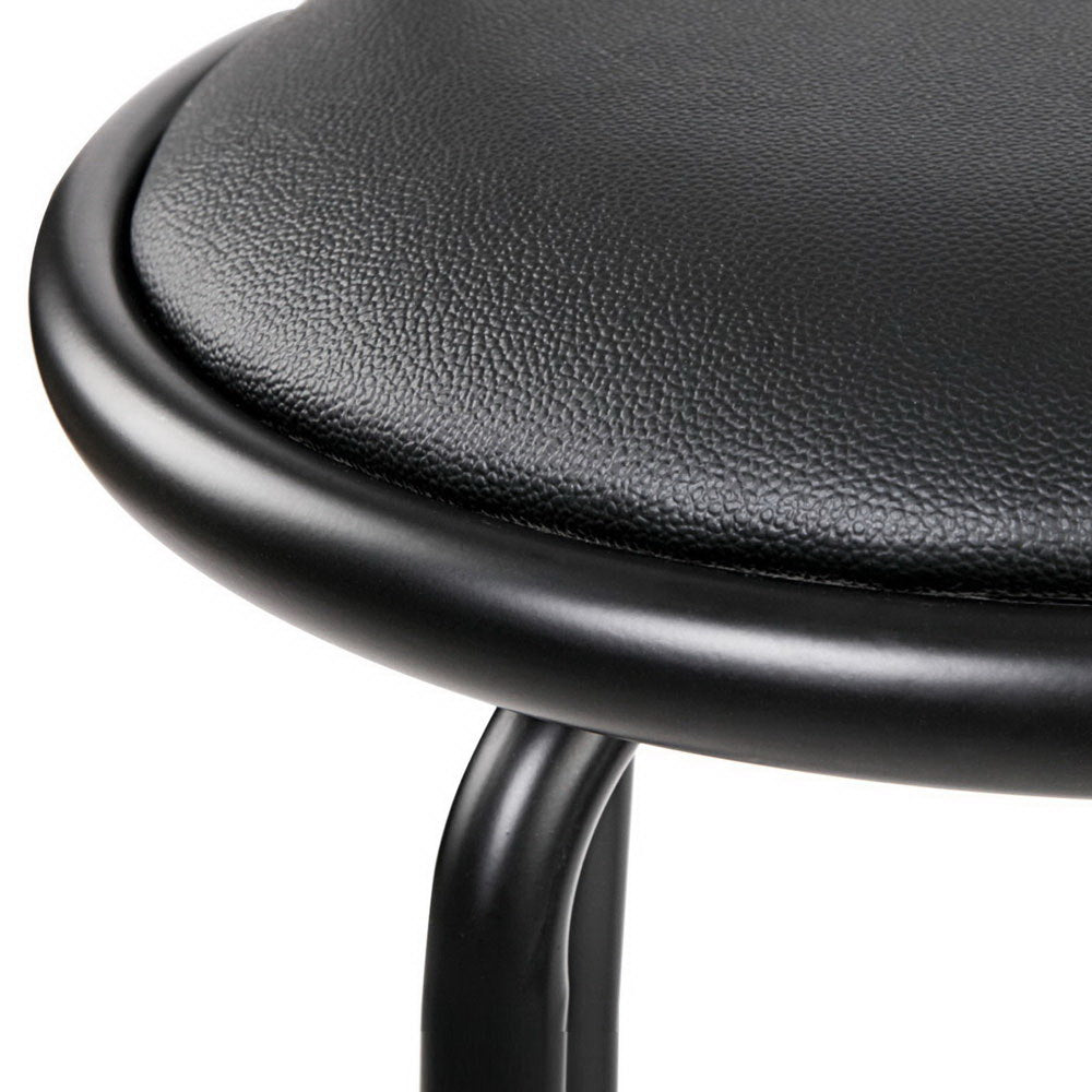 Seth Leather Bar Stool Swivel Padded (Set of 4)