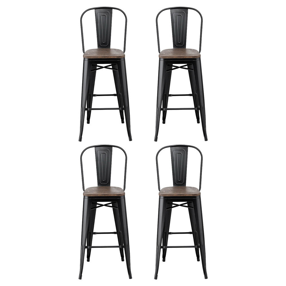 Hugo Wooden Counter Stool (Set of 4)