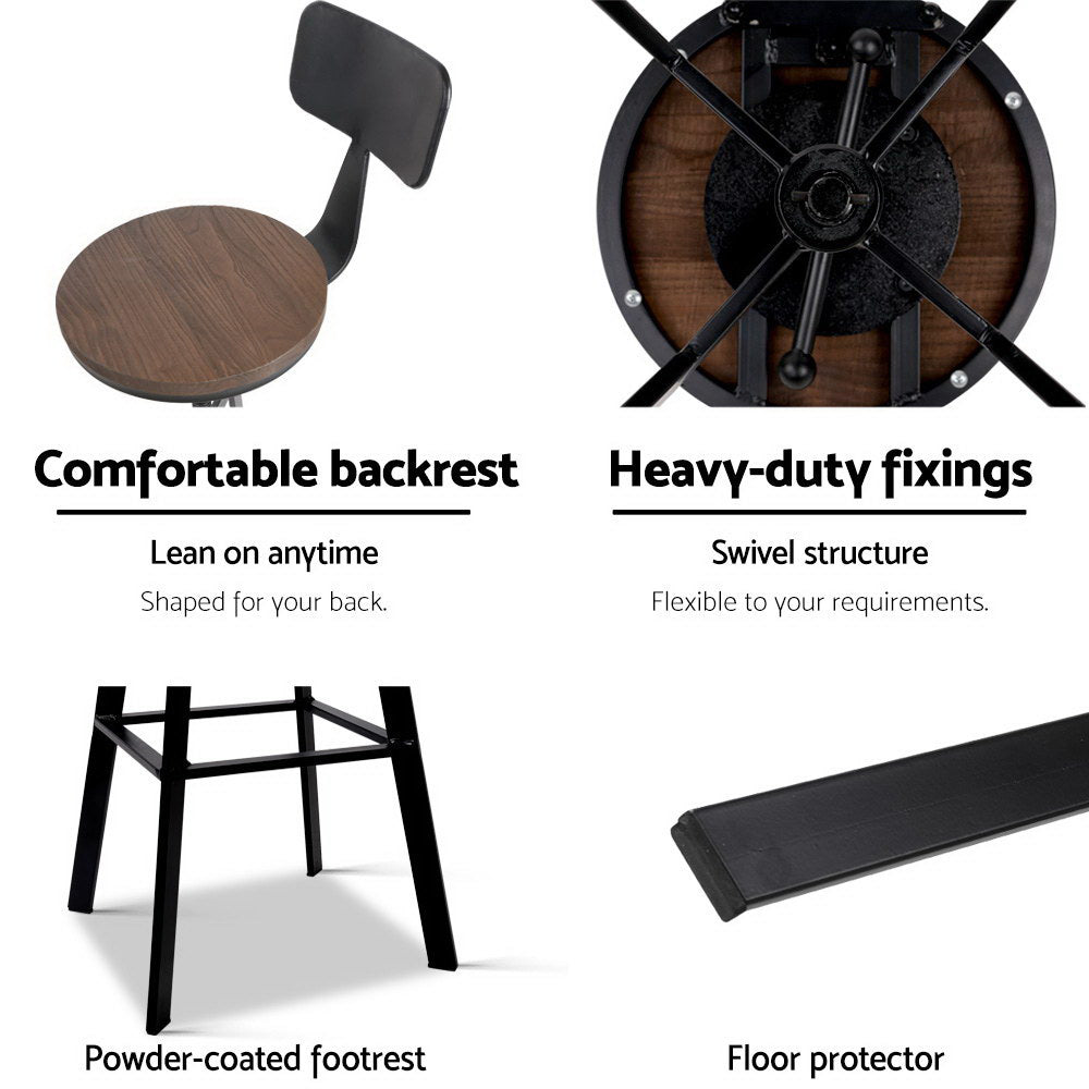 Zen Metal Counter Stool (Set of 2)