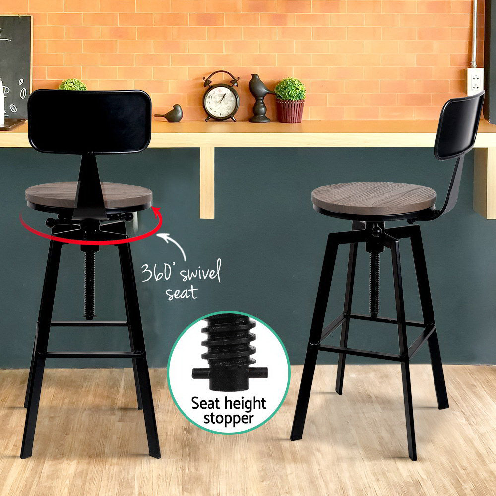 Zen Metal Counter Stool (Set of 2)