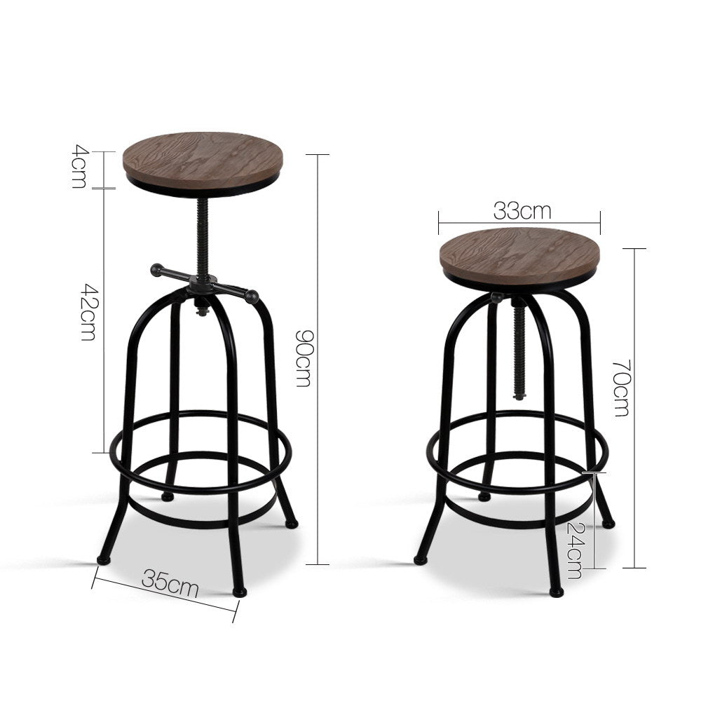 Nigel Wooden Bar Table Adjustable