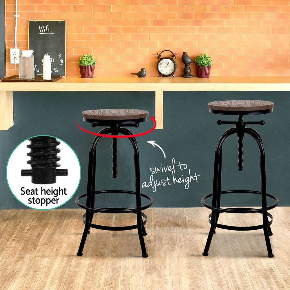 Nigel Wooden Bar Table Adjustable