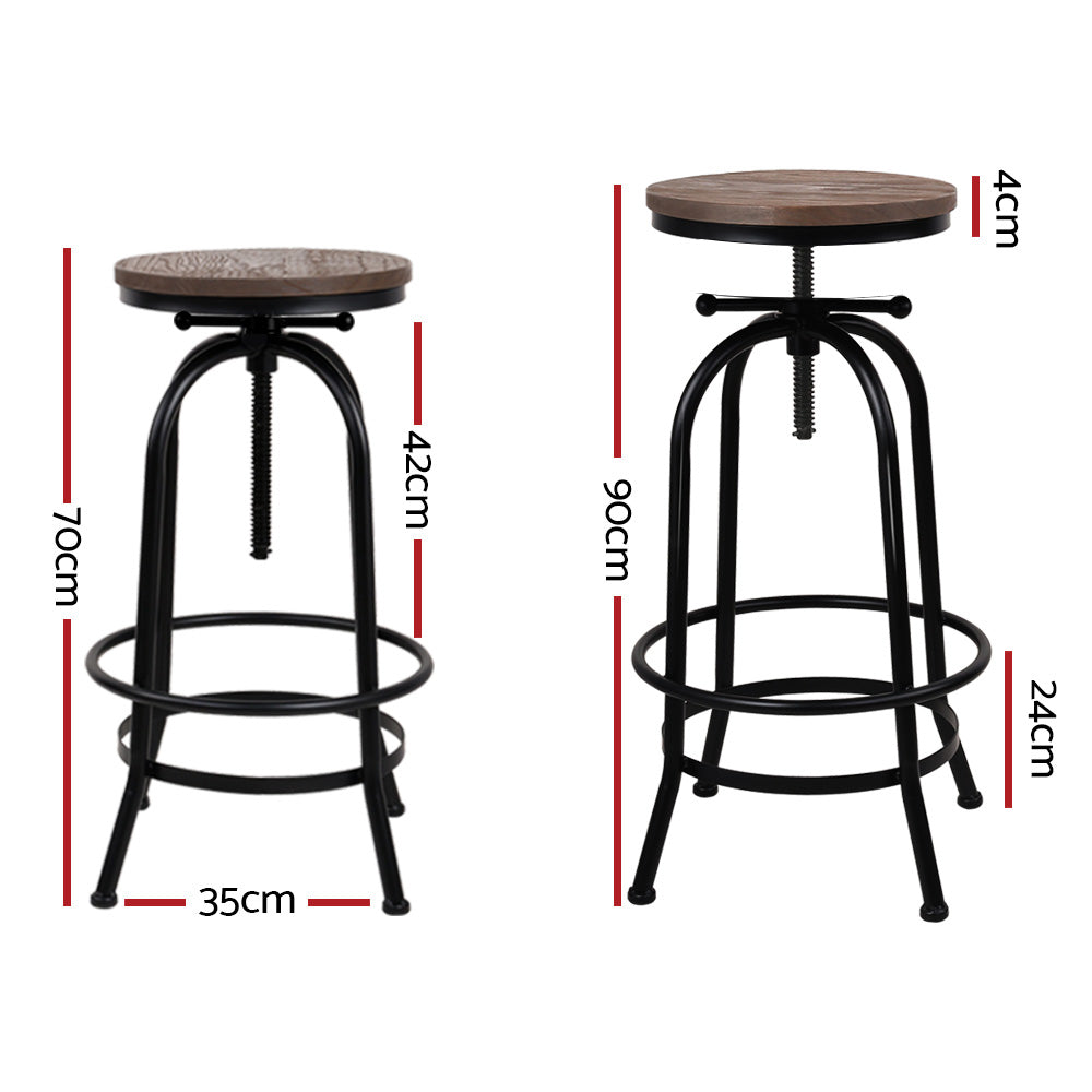 Vex Wooden Bar Table Adjustable (Set of 2)