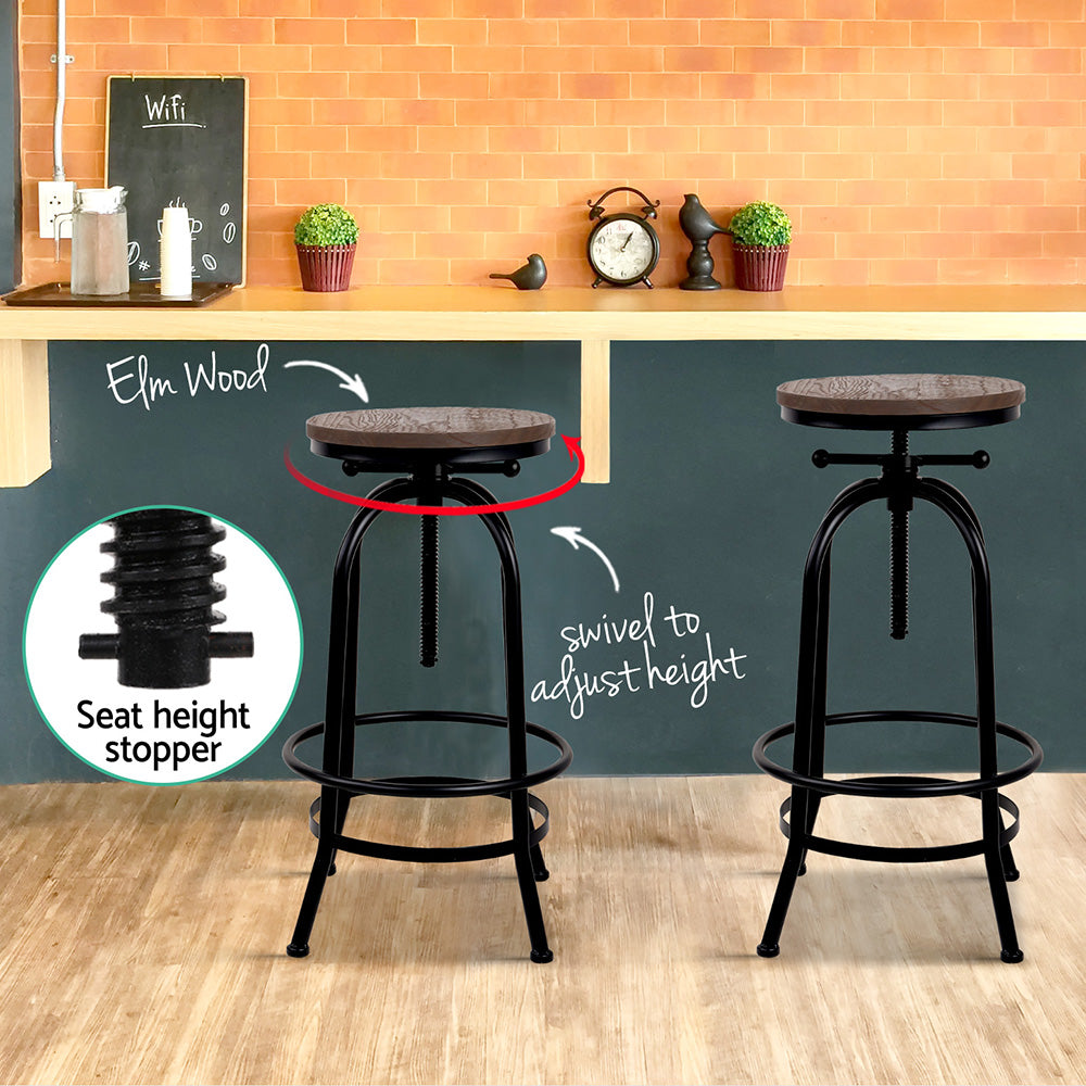 Vex Wooden Bar Table Adjustable (Set of 2)