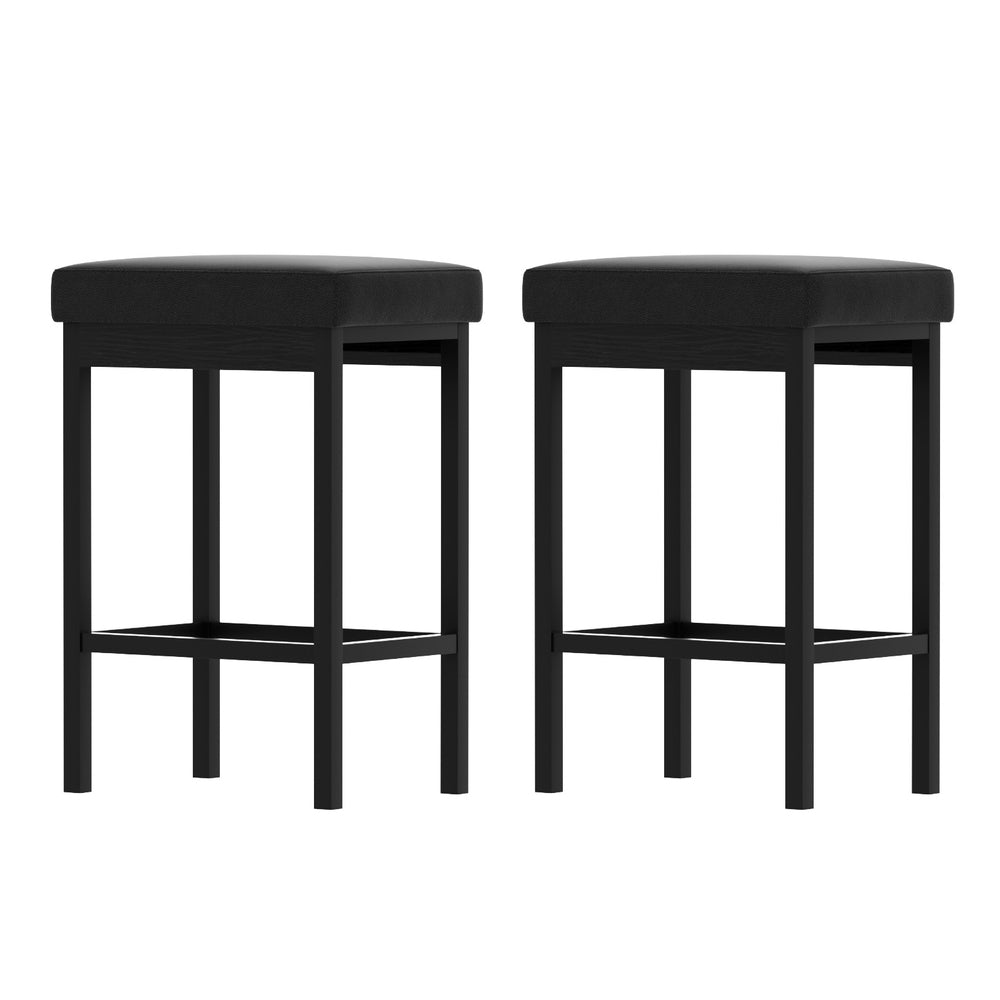 Duke Leather Counter Stool (Set of 2)