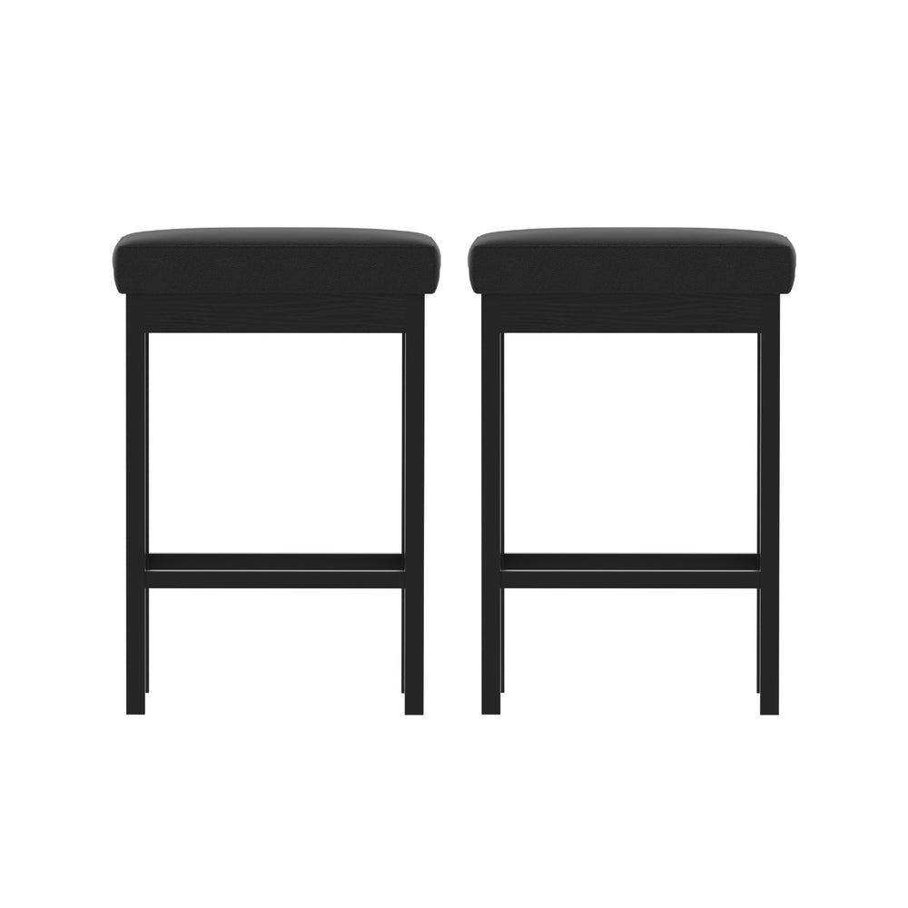 Duke Leather Counter Stool (Set of 2)