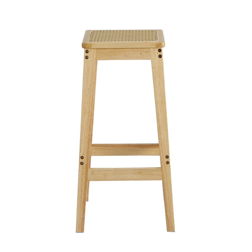 Weston Wooden Counter Stool (Set of 2) Tan