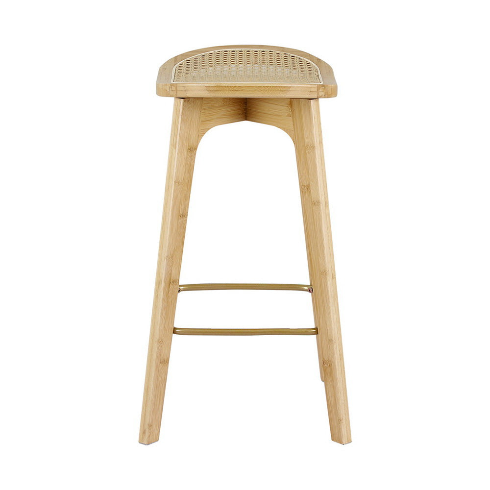Kane Rattan Counter Stool (Set of 2) Tan