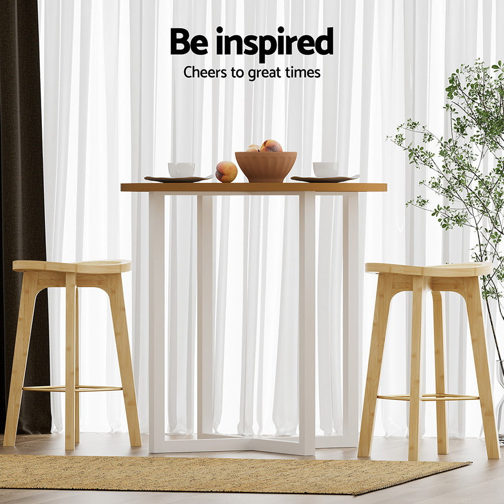 Kane Rattan Counter Stool (Set of 2) Tan
