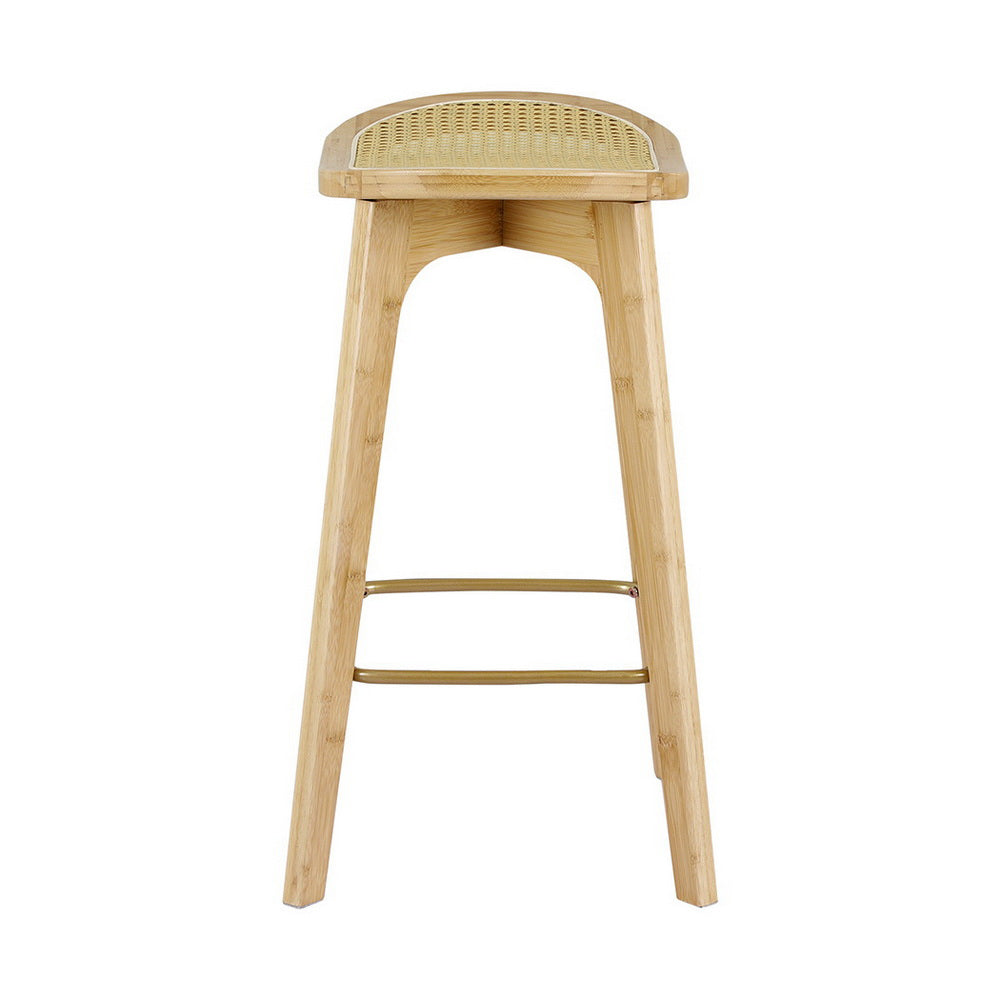 Jade Rattan Counter Stool (Set of 4) Tan