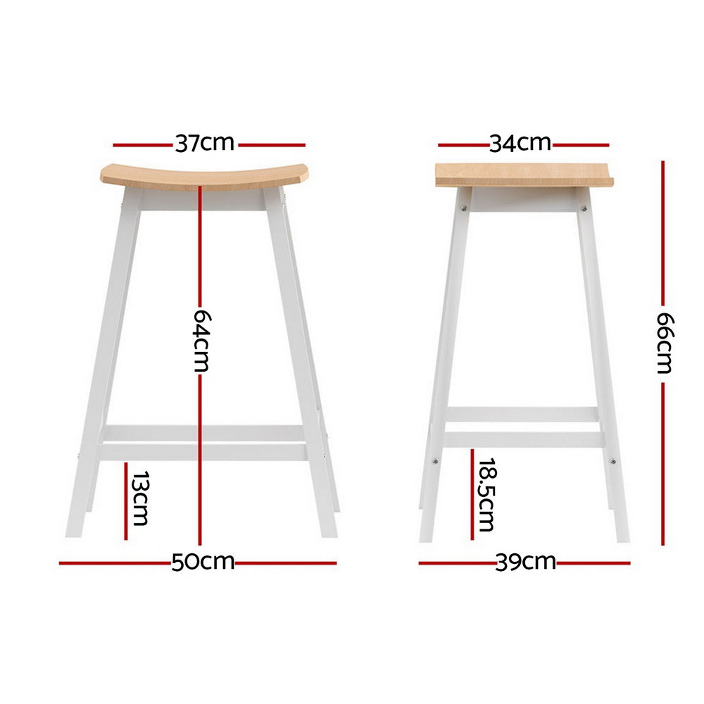 Callum Wooden Bar Stool (Set of 4) Oak