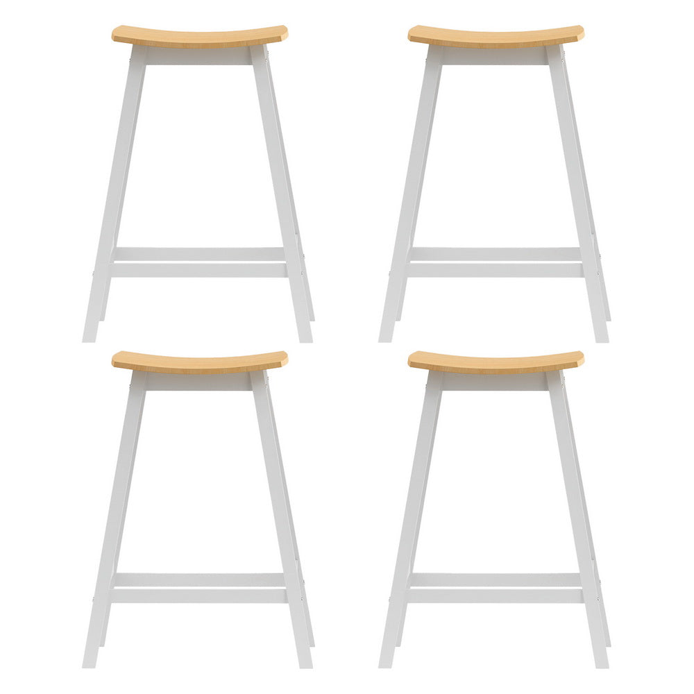 Callum Wooden Bar Stool (Set of 4) Oak