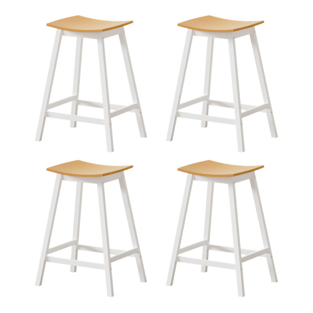 Callum Wooden Bar Stool (Set of 4) Oak