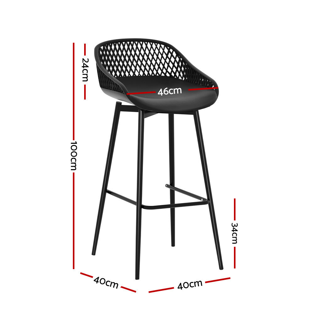 Neo Bar Stool (Set of 2) Black
