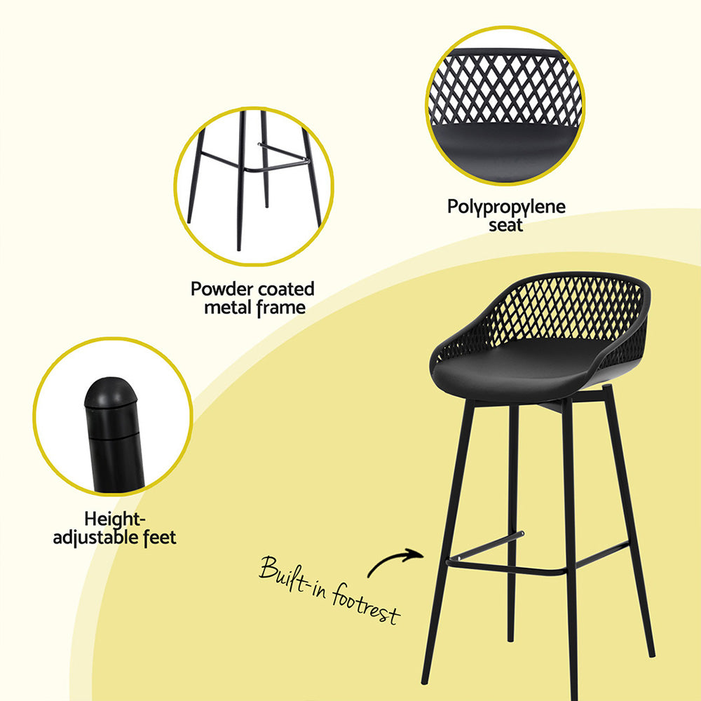 Neo Bar Stool (Set of 2) Black