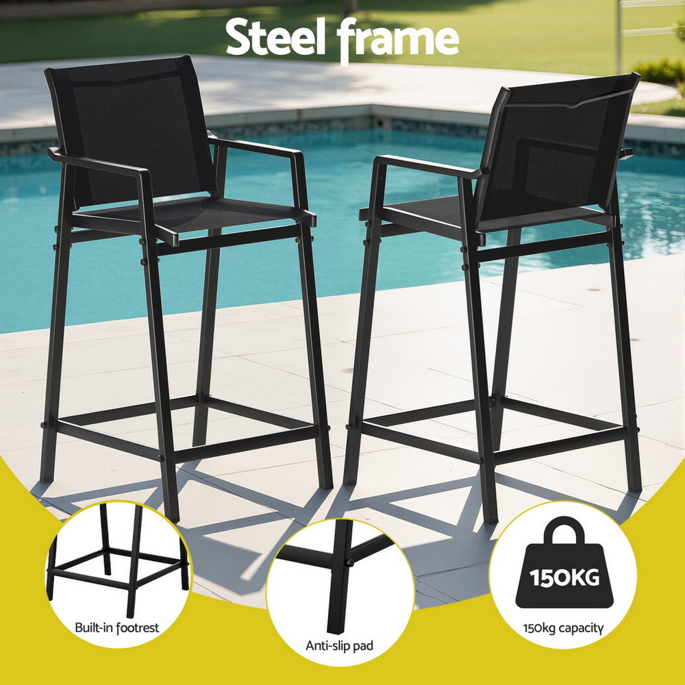 Devon Metal Dining Chair Black