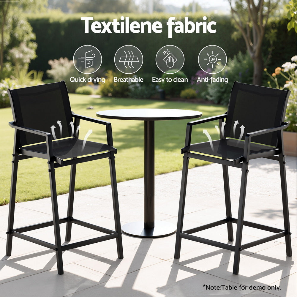 Devon Metal Dining Chair Black