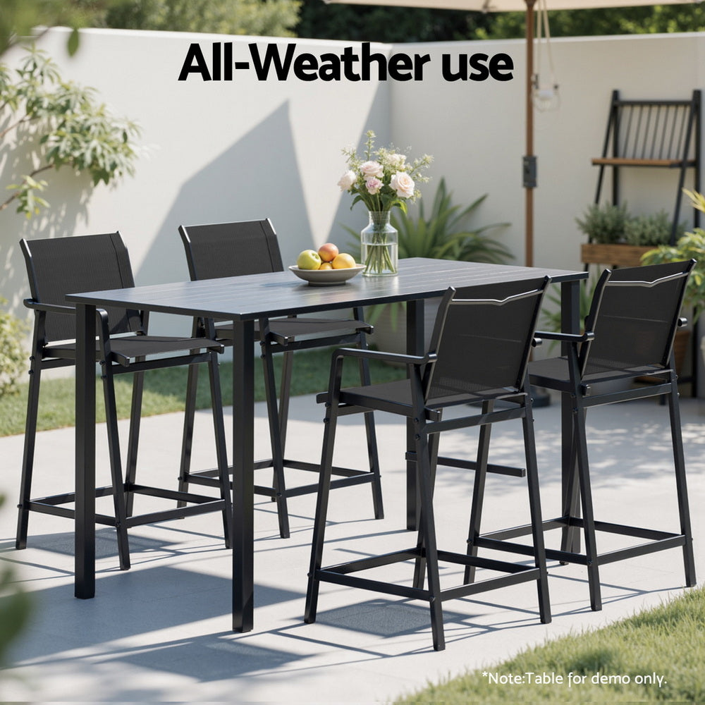Devon Metal Dining Chair Black