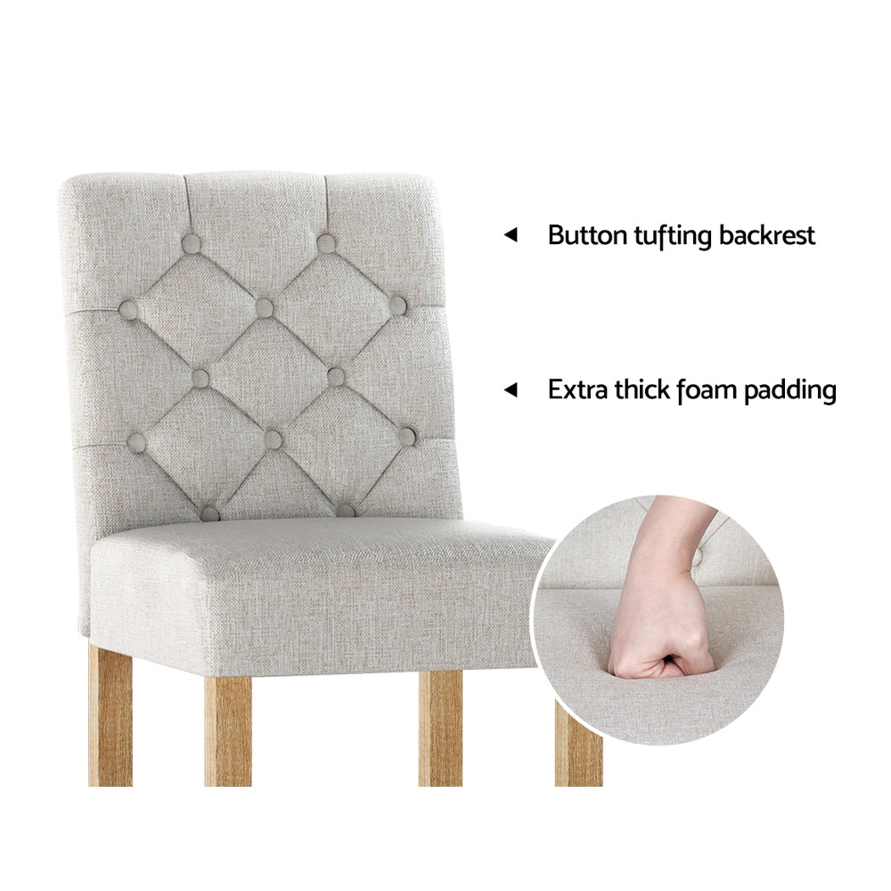Reign Fabric Bar Stool (Set of 2) Red