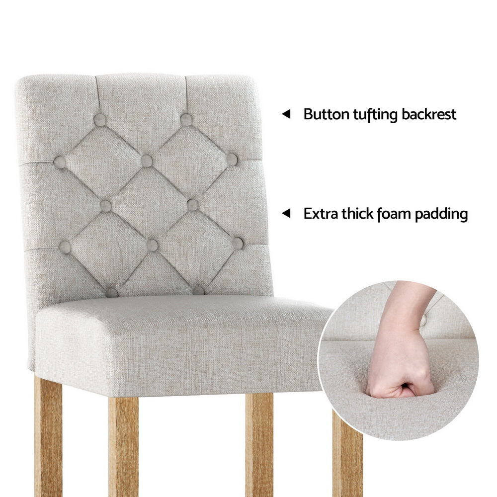 Miles Fabric Bar Stool (Set of 4) Red