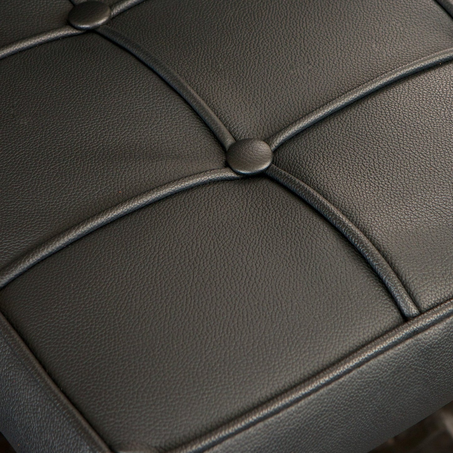 Lane Leather Bar Stool Black