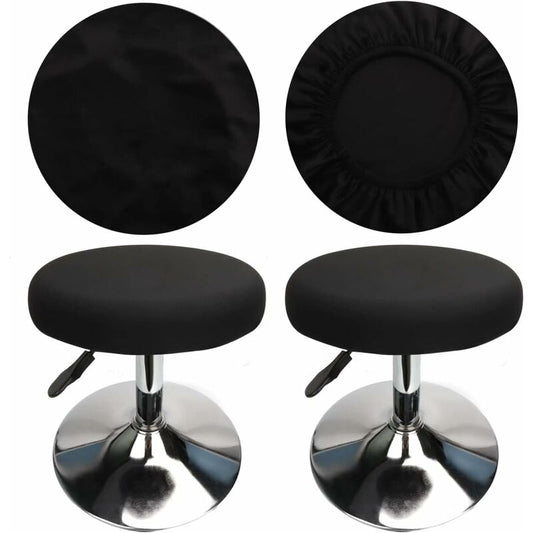 ROund Stool Cover Bar Stool Cover, Luxury Fabric, Diameter 30Cm, Stretchable, Wrinkle-Resistant, Washable And Dustproof