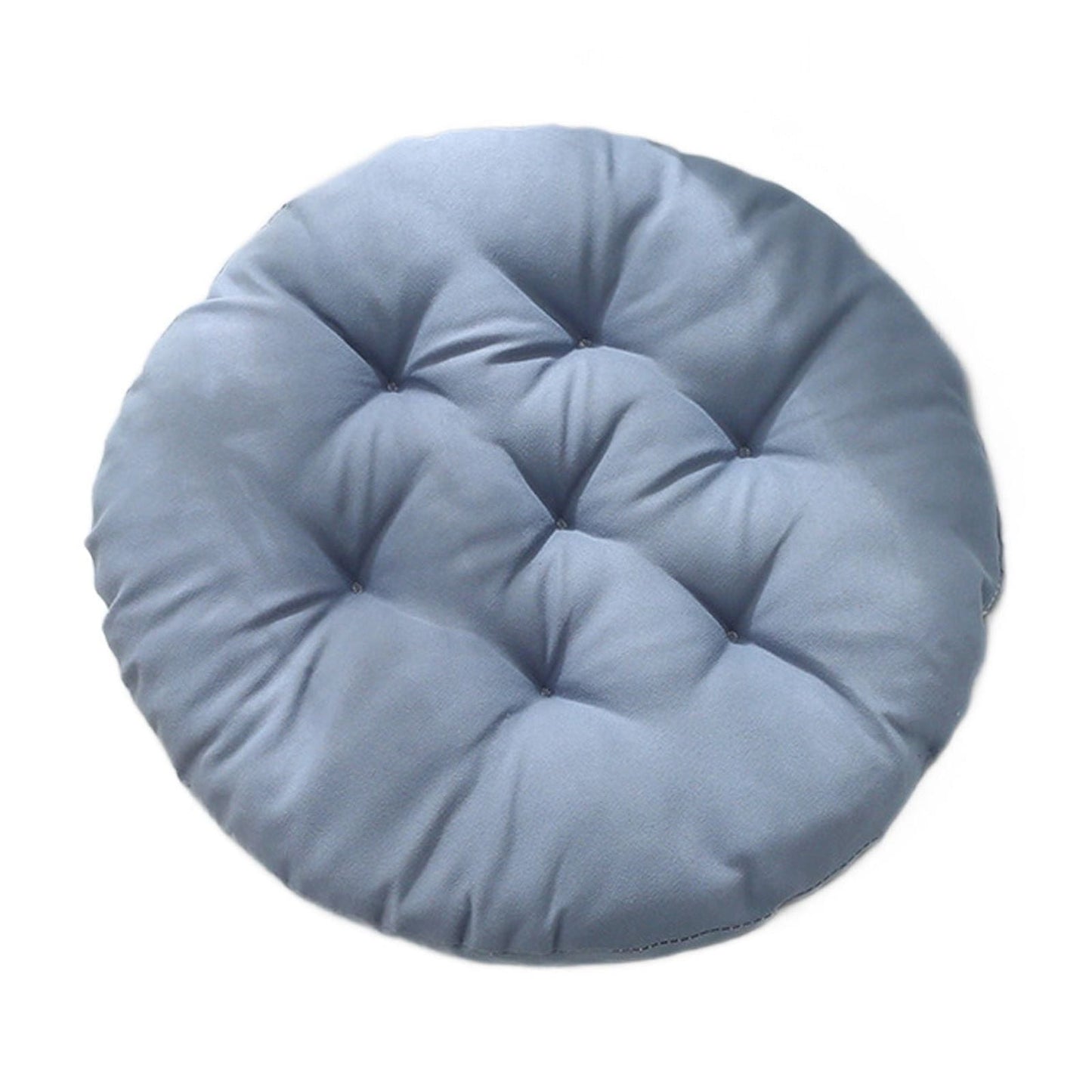 Round Bar Stool Cushion - Round Soft Chair Cushions Home Floor Pillow Indoor Corduroy Chair Pads Office Seat Cushion, Comfortable Sitting for Wooden or Metal Stools Gray