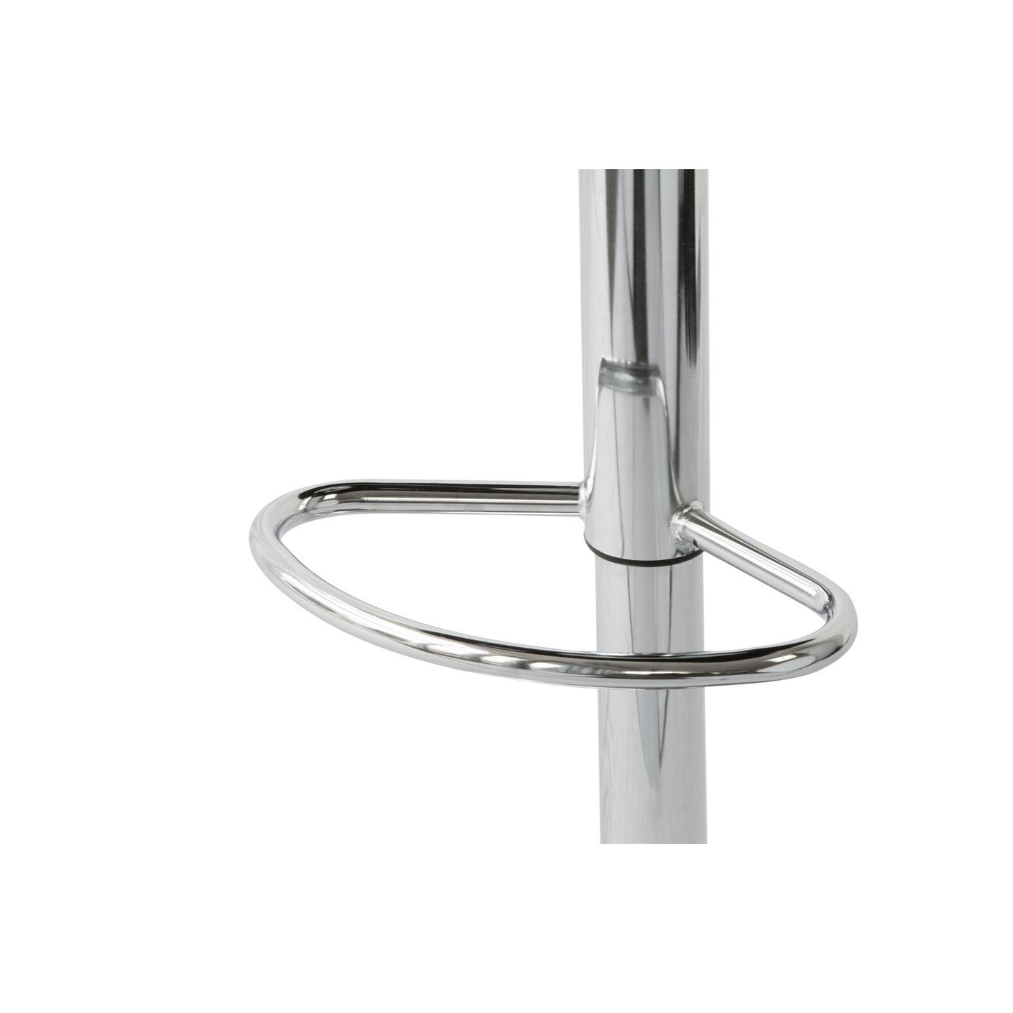 Lutz Leather Bar Table Adjustable Padded Black
