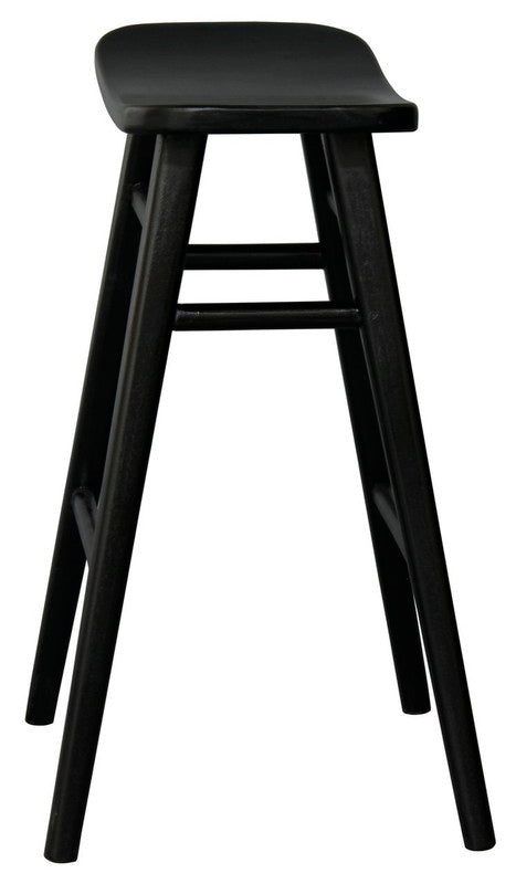 Vic Wooden Counter Stool Black