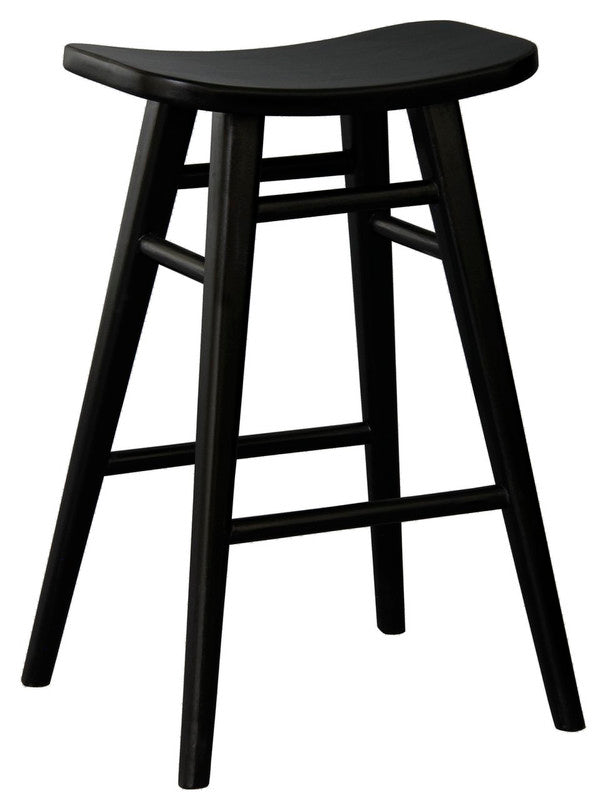 Vic Wooden Counter Stool Black
